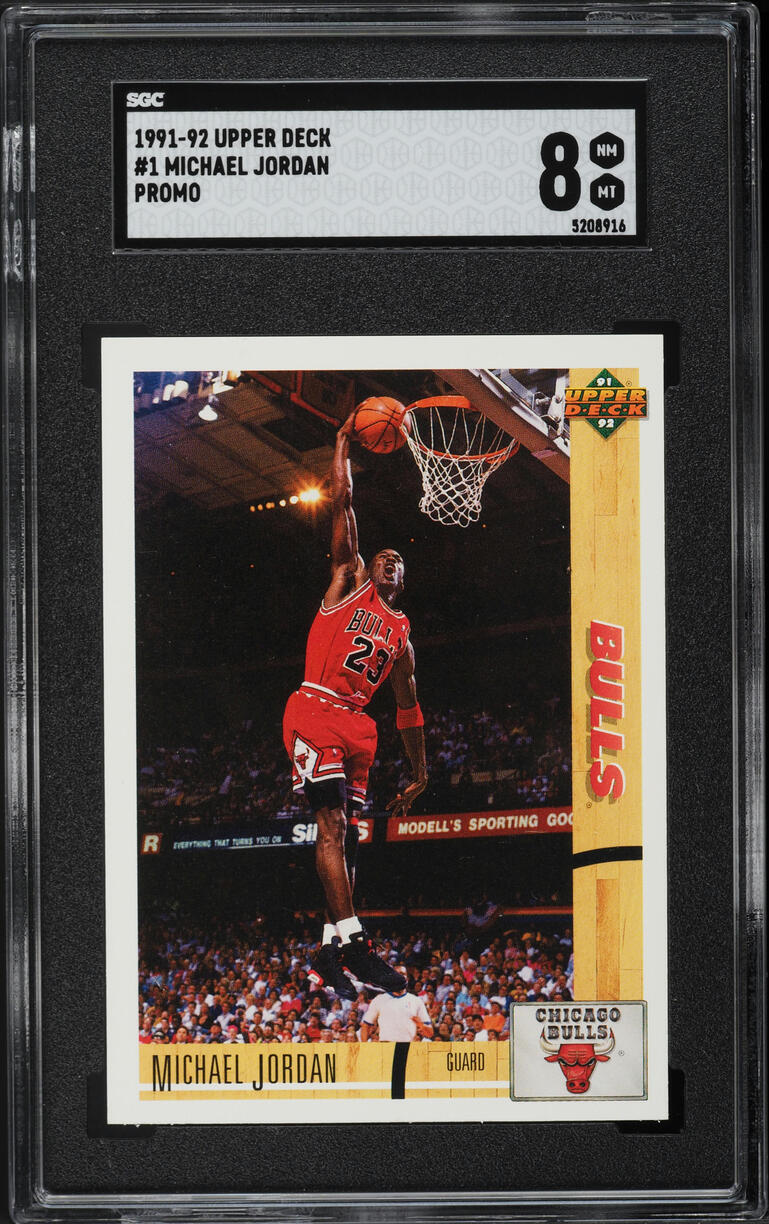 1991 Upper Deck Promo Michael Jordan #1 SGC 8 NM-MT