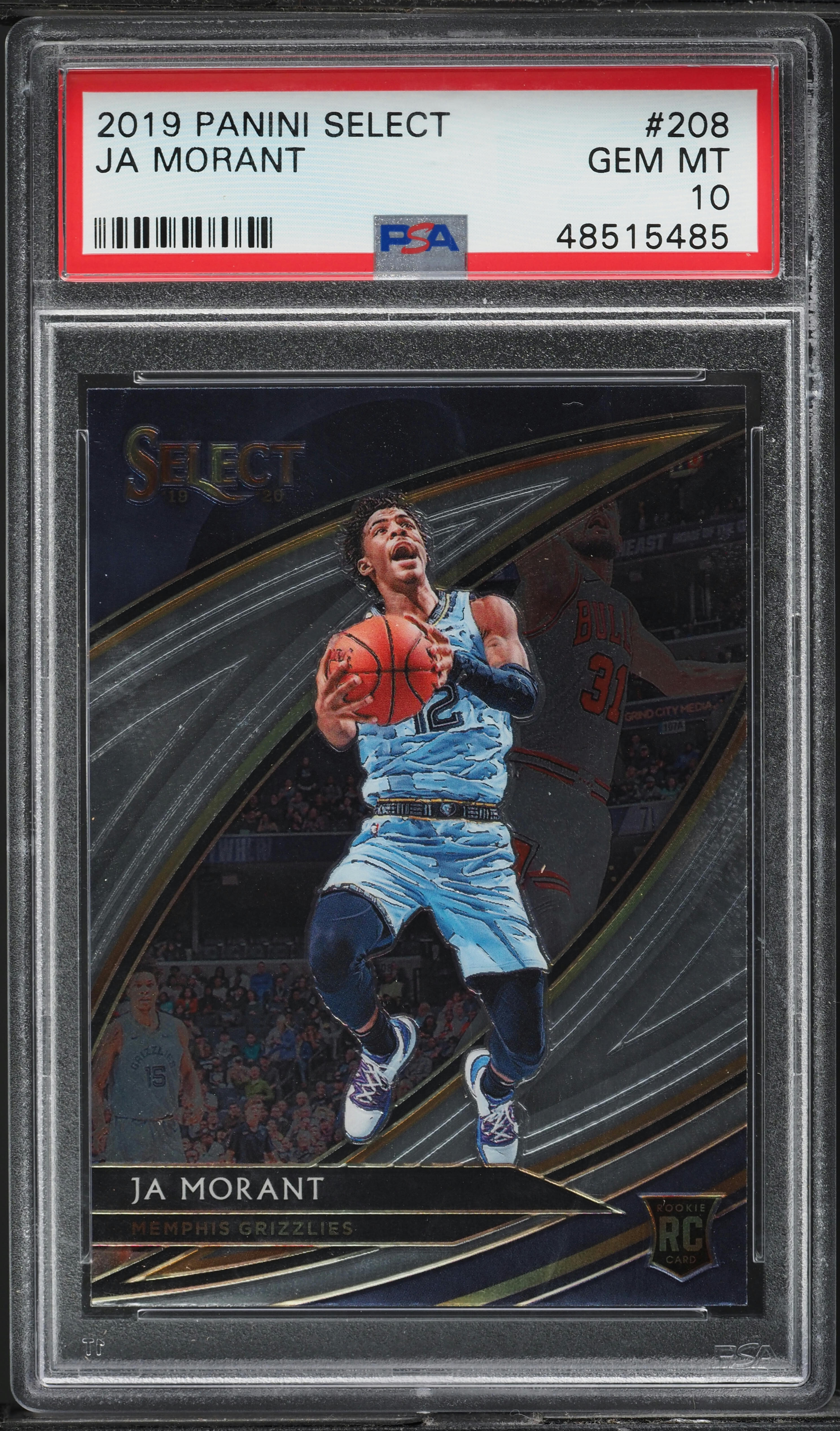 2019 Select Courtside Ja Morant ROOKIE #208 PSA 10 GEM MINT on
