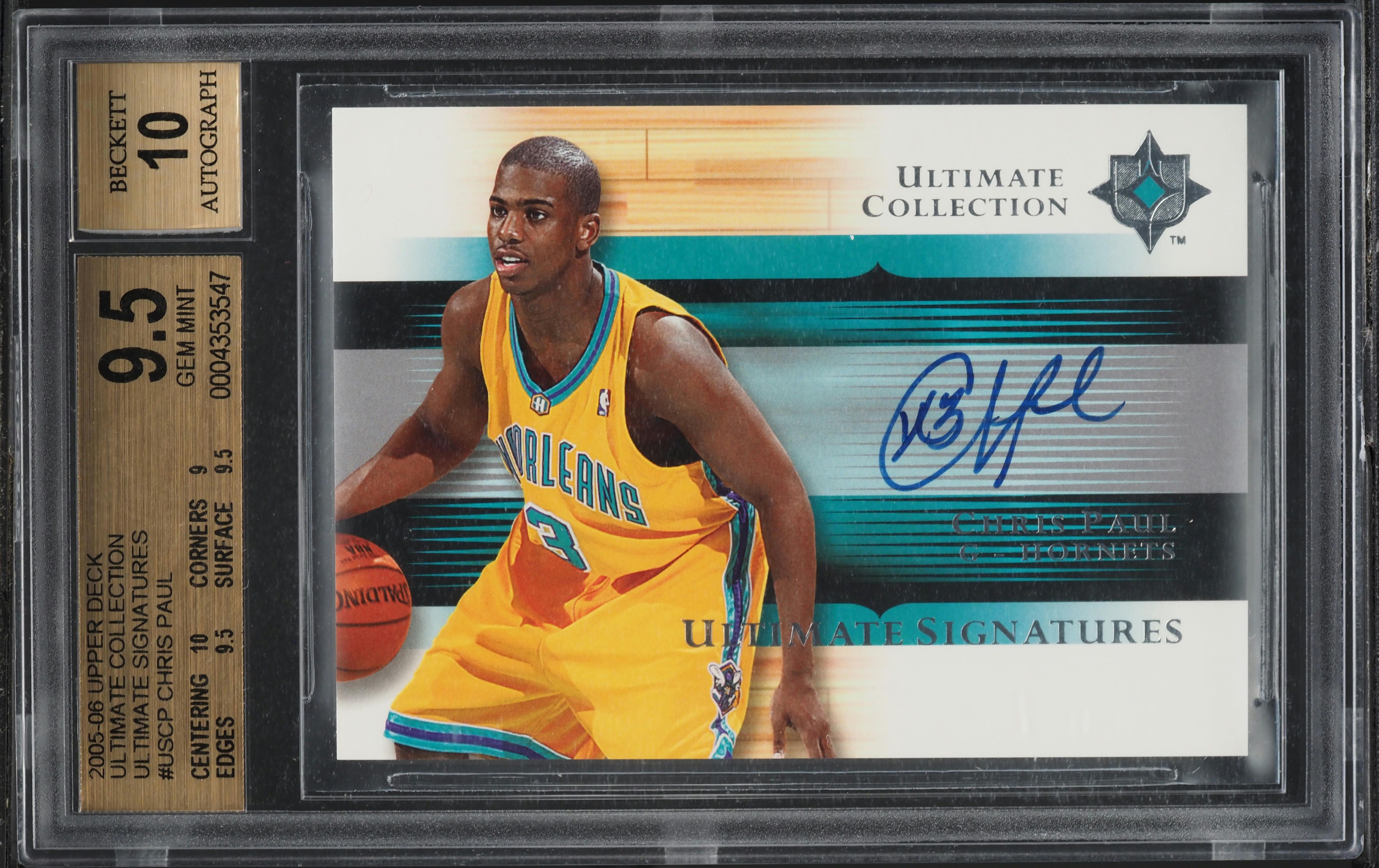 2005 Ultimate Collection Chris Paul ROOKIE AUTO #US-CP BGS 9.5 GEM