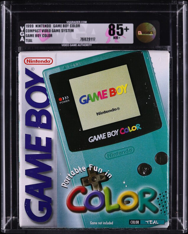 Game Boy Color Console Teal (Nintendo Game Boy GBC) VGA 85+ Sealed