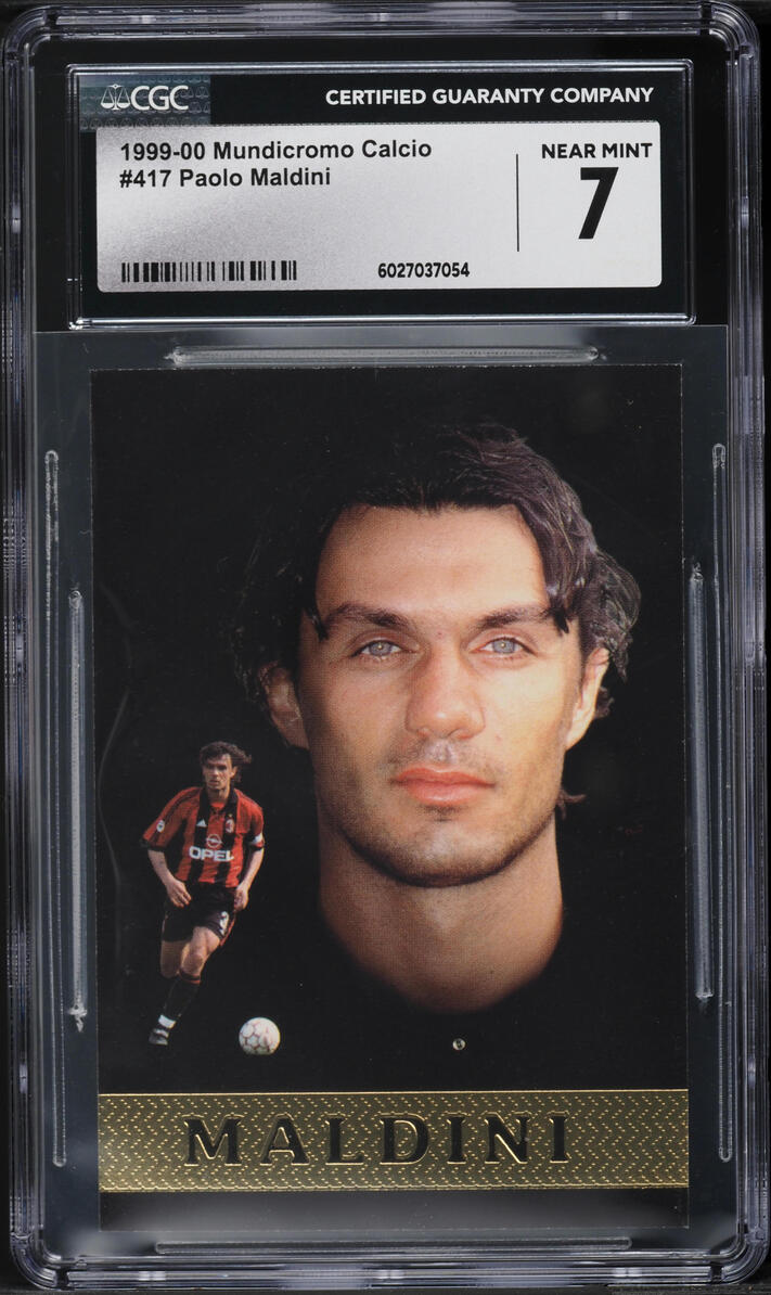 1999 Mundicromo Calcio Paolo Maldini #417 CGC 7 NRMT