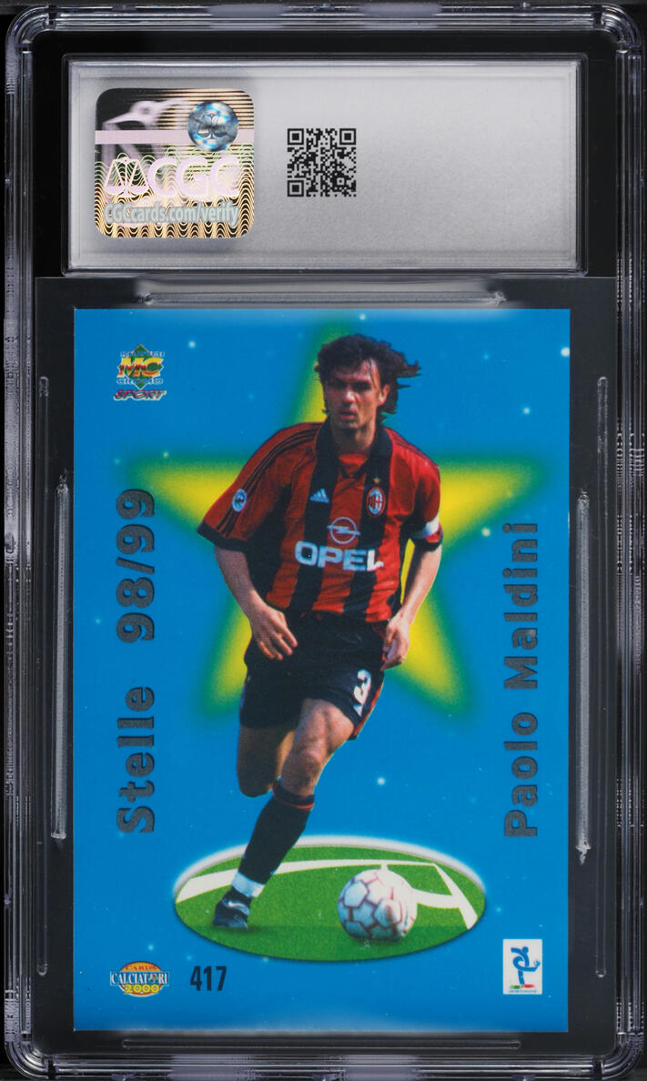 1999 Mundicromo Calcio Paolo Maldini #417 CGC 7 NRMT