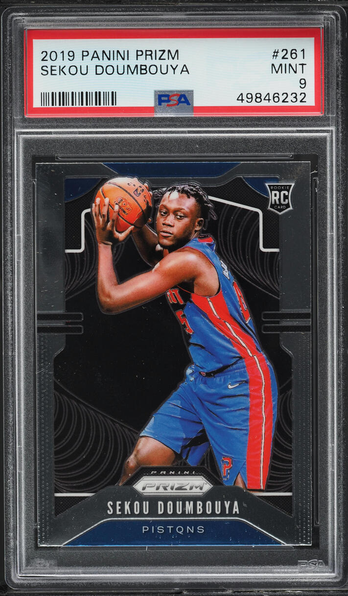2019 Panini Prizm Sekou Doumbouya ROOKIE #261 PSA 9 MINT