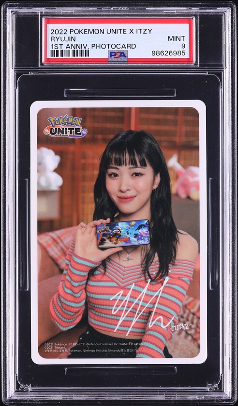 2022 Pokemon Unite X Itzy 1st Anniversary Celebration Photocard