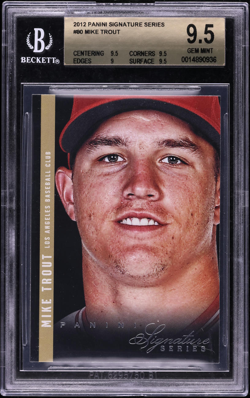 2012 Panini Signature Series Mike Trout #80 BGS 9.5 GEM MINT on