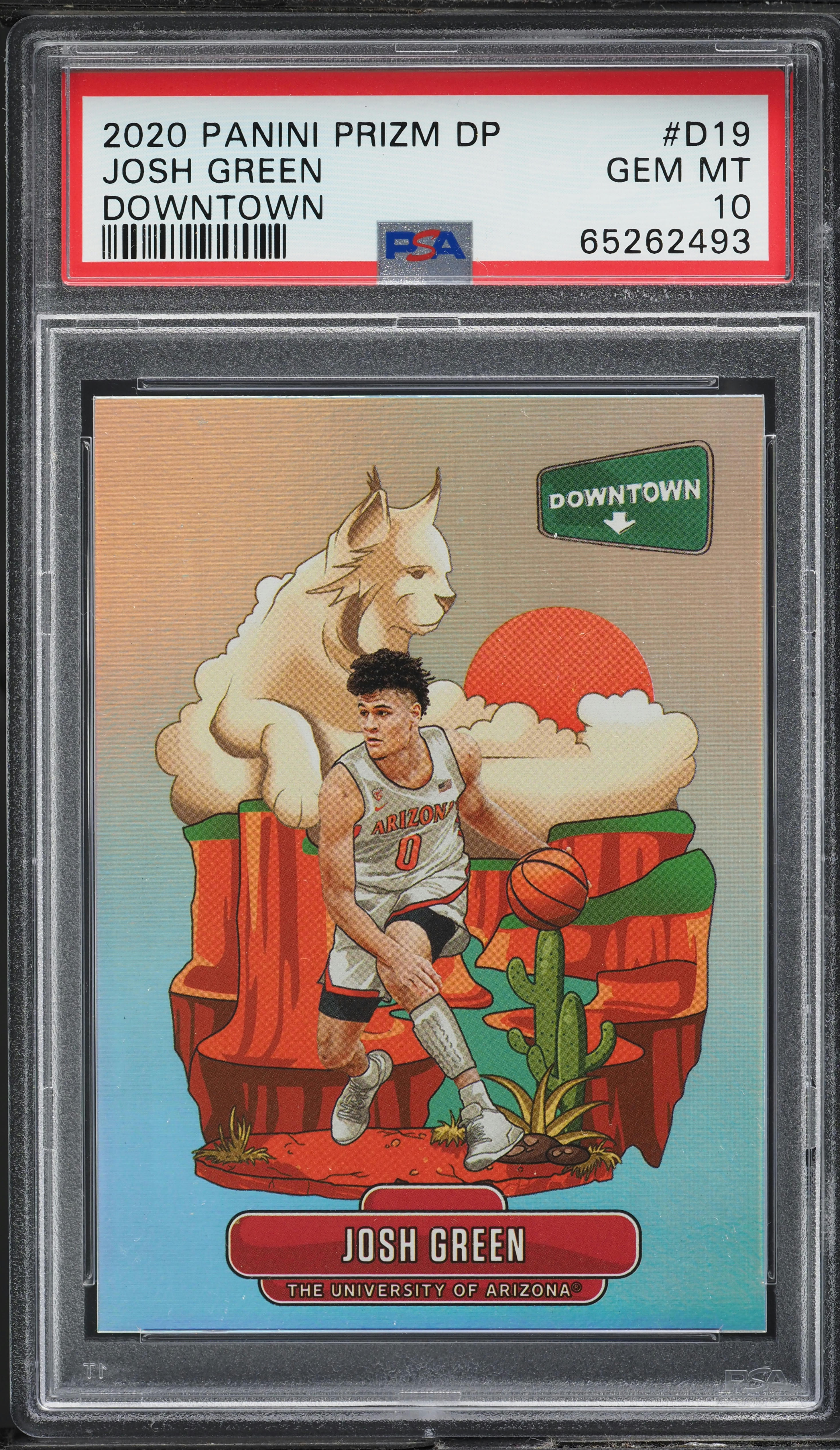 2020 Panini Prizm Draft Downtown Josh Green ROOKIE #D19 PSA 10 GEM