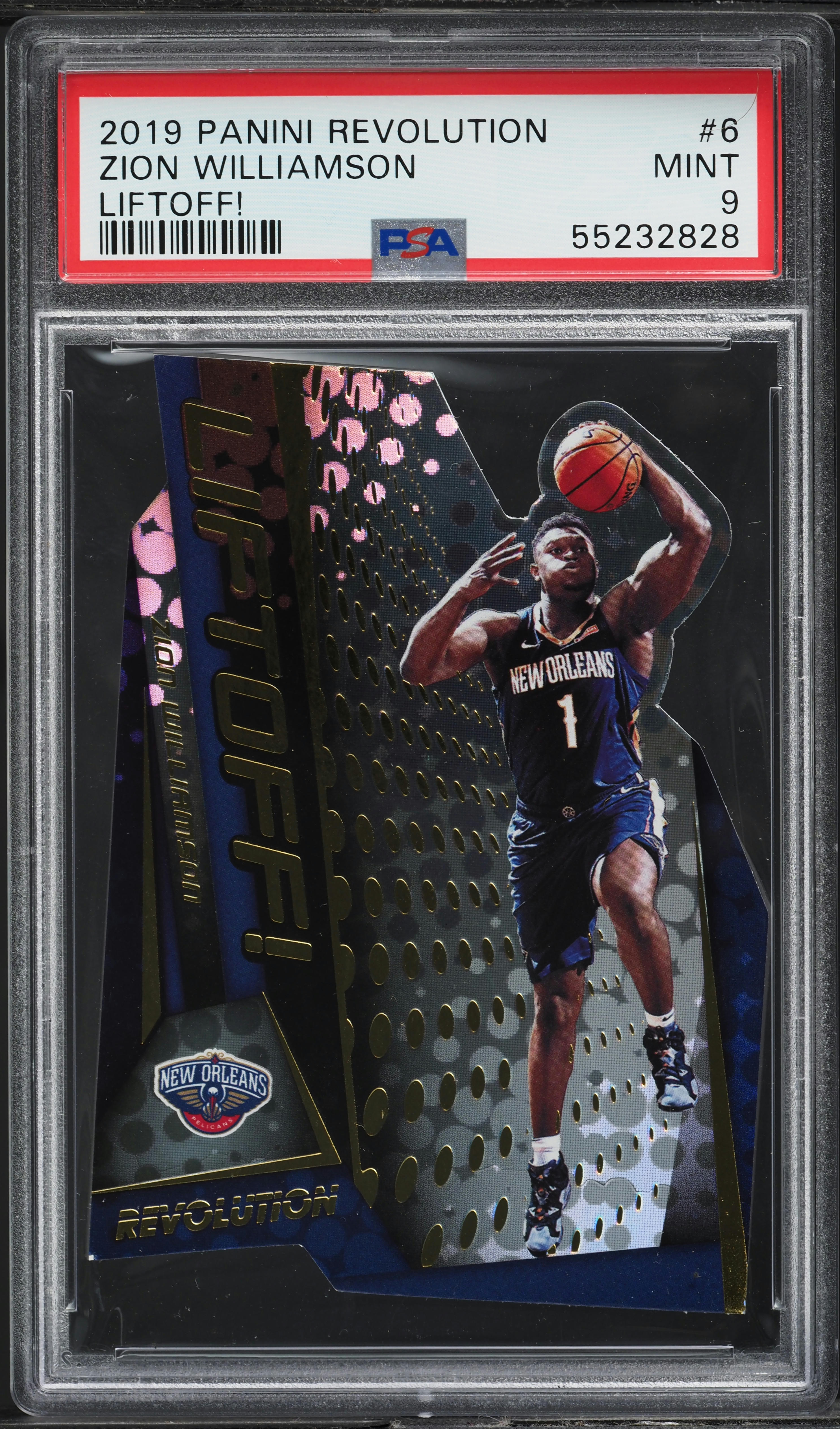 2019 Panini Revolution Liftoff! Die-Cut Zion Williamson ROOKIE #6