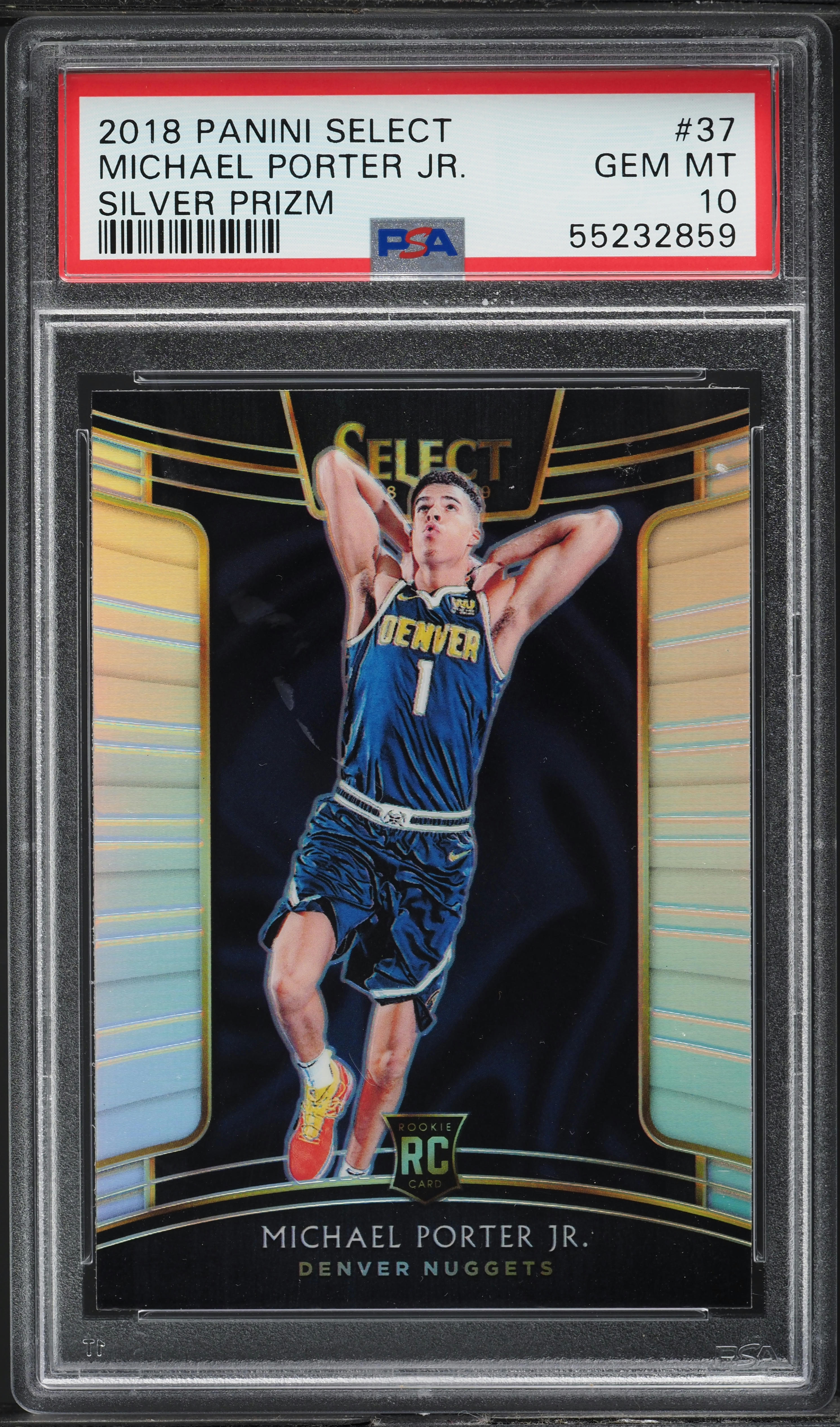 その他 PANINI PRIZM SILVER MICHAEL PORTER Jr. 2018 Select Concourse Silver Prizm Michael Porter Jr. ROOKIE #37