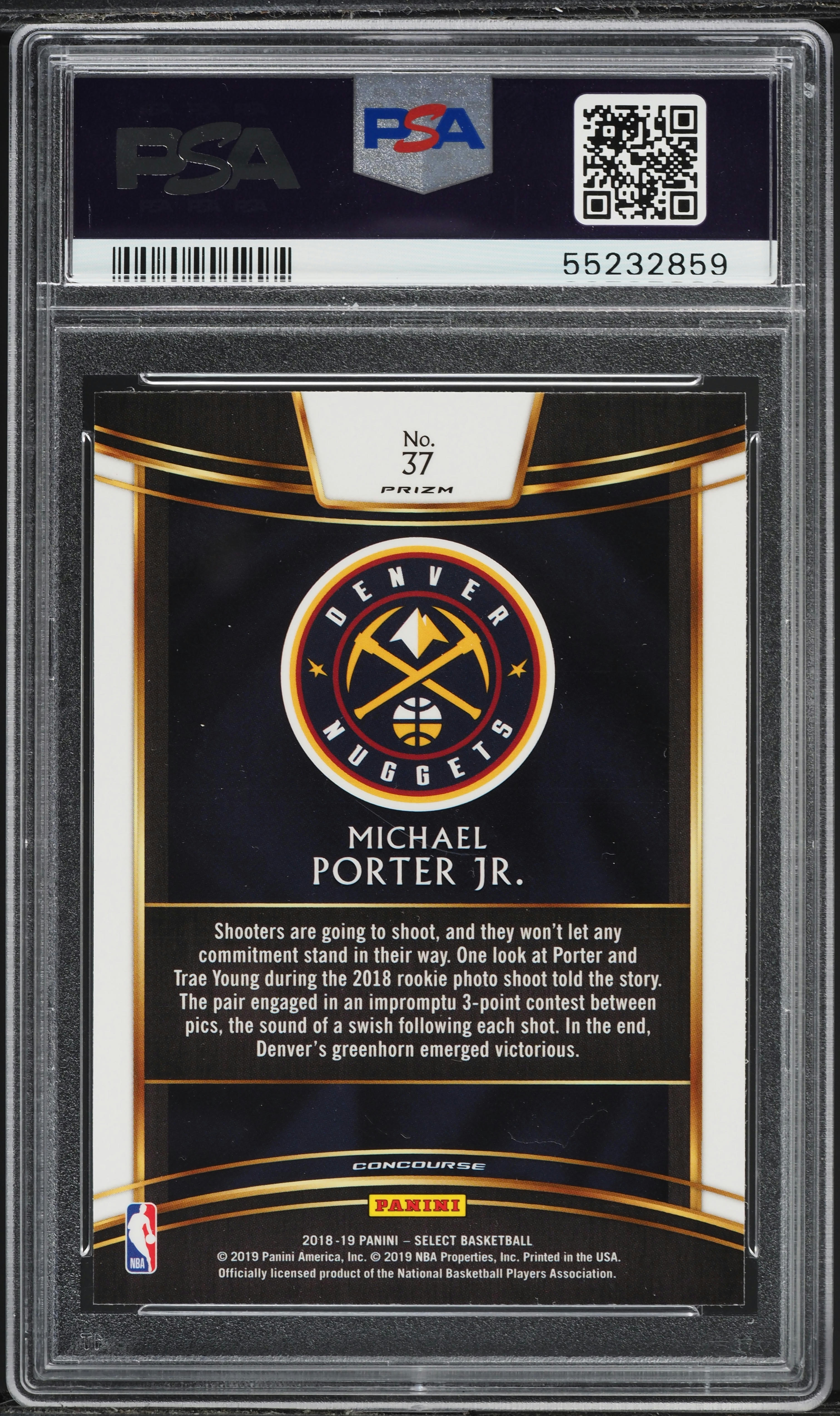 その他 Michael Porter Jr. RC Silver Prizm 2018 Select Concourse Silver Prizm Michael Porter Jr. ROOKIE #37