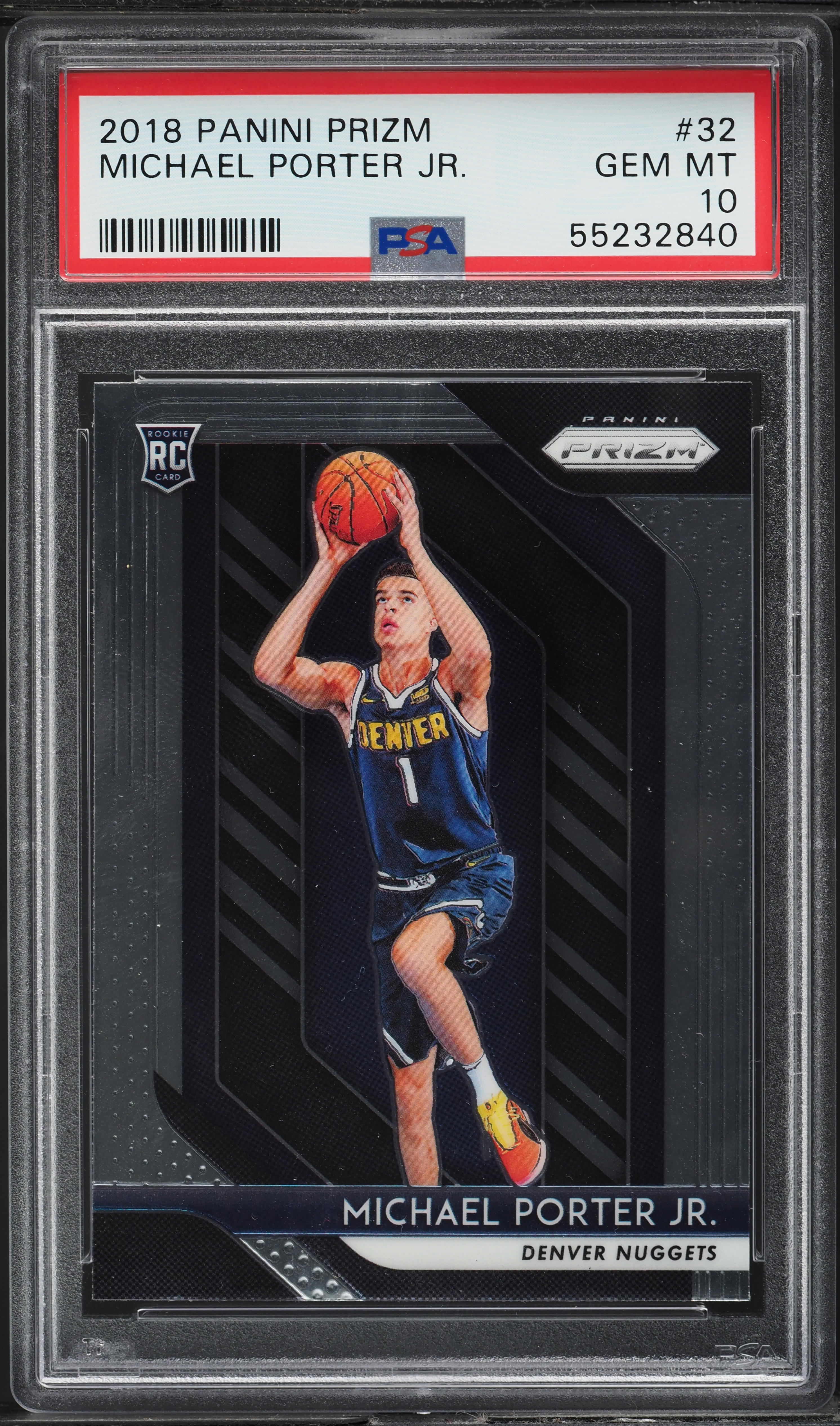 2018 Panini Prizm Michael Porter Jr. ROOKIE #32 PSA 10 GEM MINT on