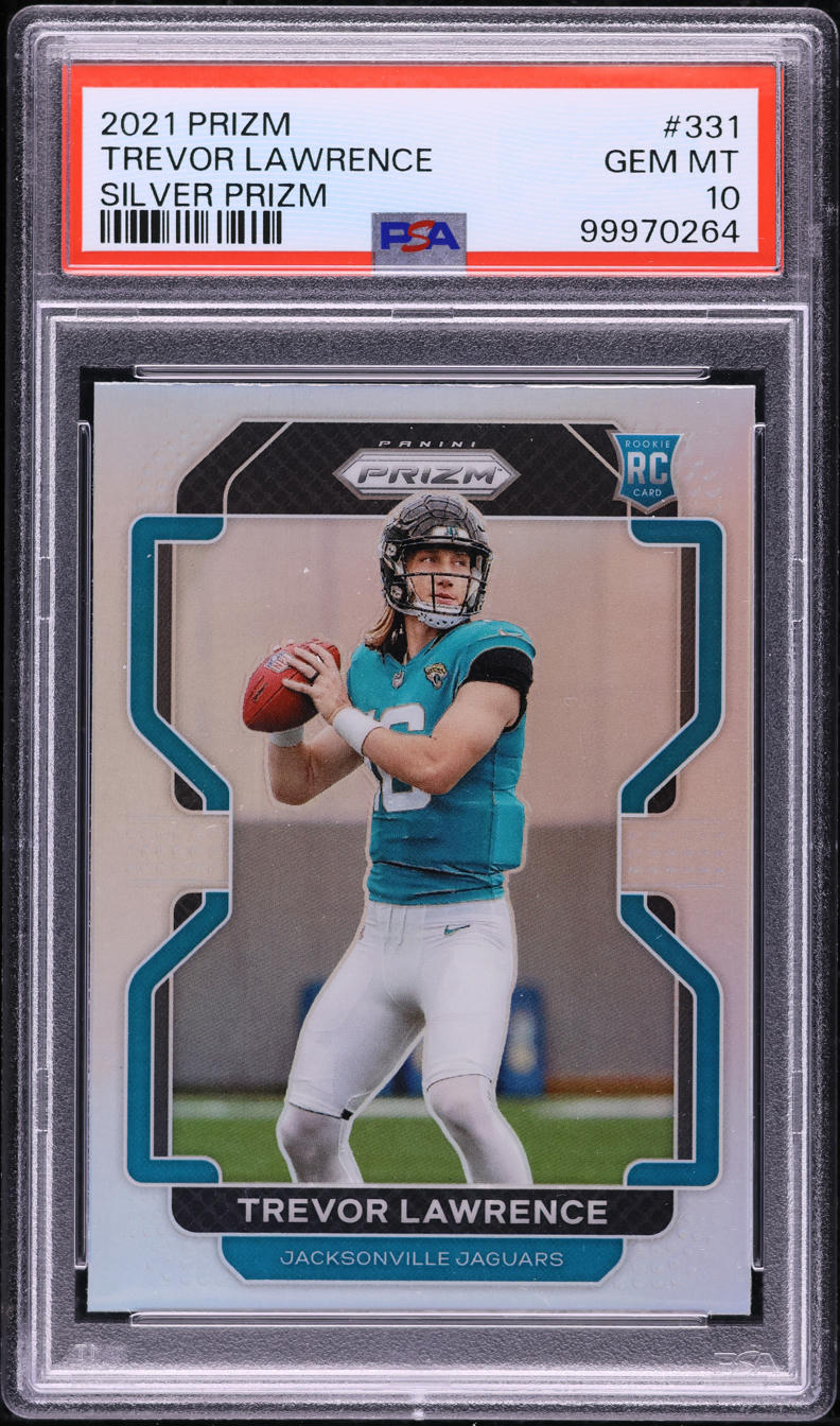 2021 Panini Prizm Silver Trevor Lawrence ROOKIE #331 PSA 10 GEM MINT