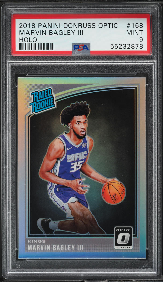 2018 Donruss Optic Holo Marvin Bagley III ROOKIE #168 PSA 9 MINT