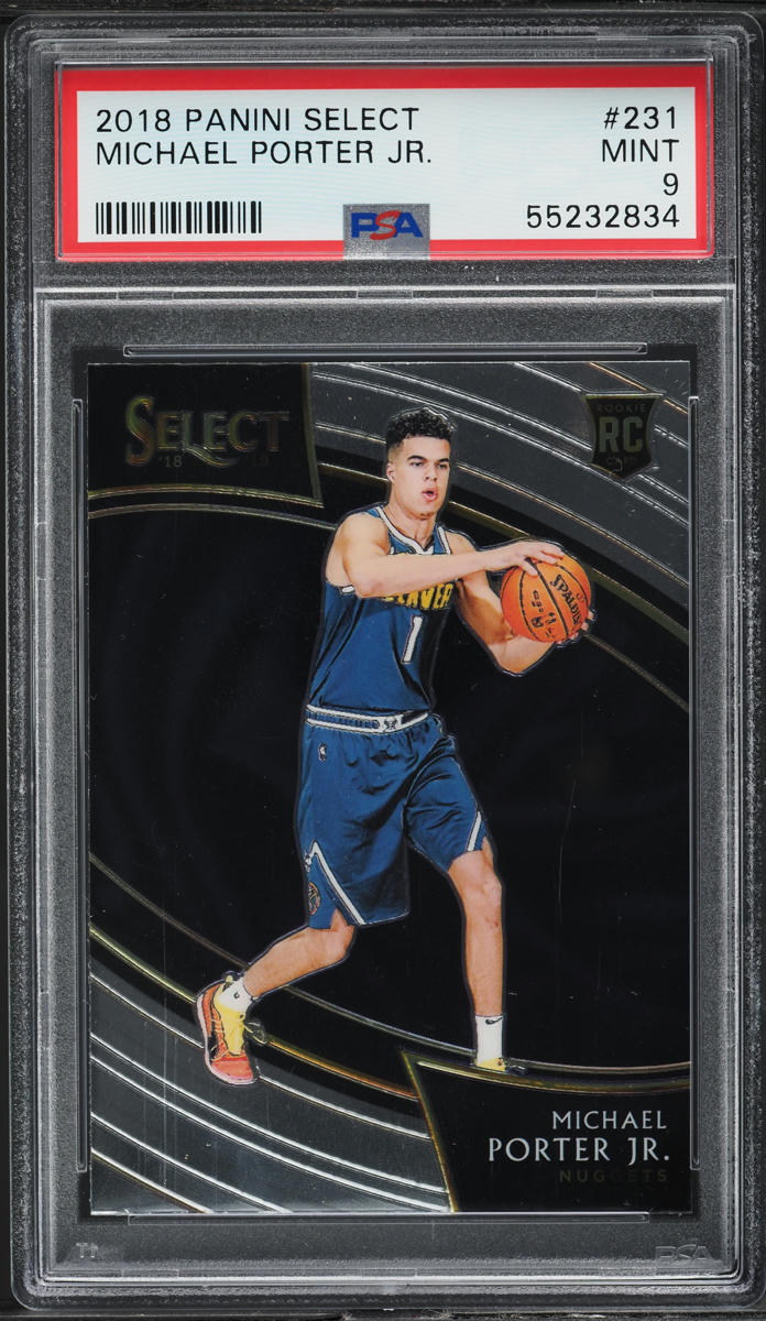 2018 Select Courtside Michael Porter Jr. ROOKIE #231 PSA 9 MINT