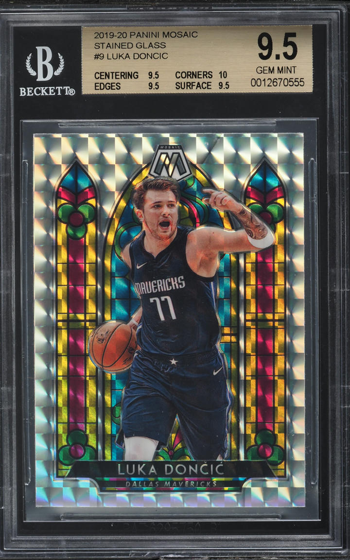 PSA9 Panini Luka Doncic 149限定 シリ BGS ARS 2019 Panini Mosaic Stained Glass Luka Doncic #9 BGS 9.5 GEM MINT