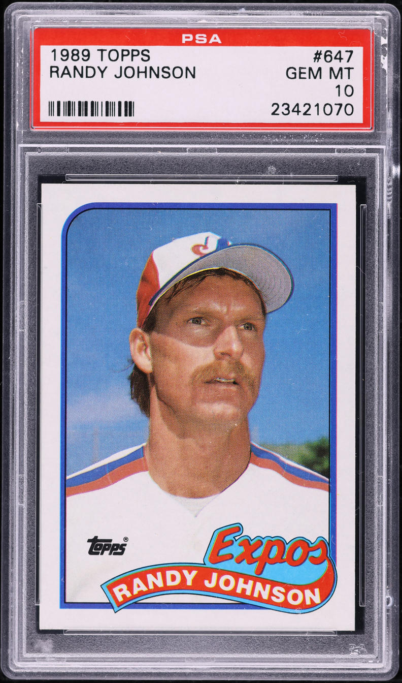 1989 Topps Randy Johnson ROOKIE #647 PSA 10 GEM MINT