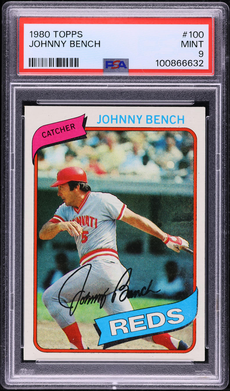 1980 Topps Johnny Bench #100 PSA 9 MINT