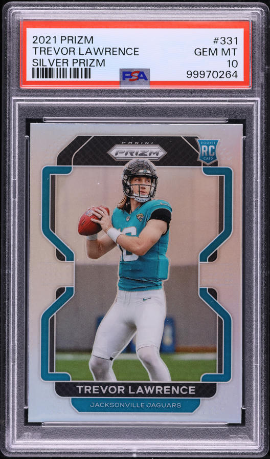 2021 Panini Prizm Silver Trevor Lawrence ROOKIE #331 PSA 10 GEM