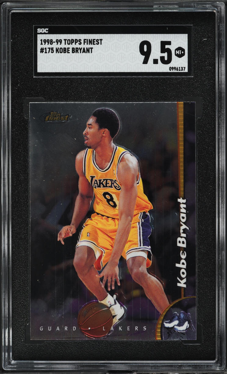 1998 Finest Basketball w/ Coating Kobe Bryant #175 SGC 9.5 MINT+