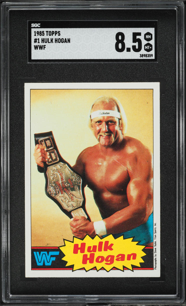 1985 Topps WWF Wrestling Hulk Hogan #1 SGC 8.5 NM-MT+