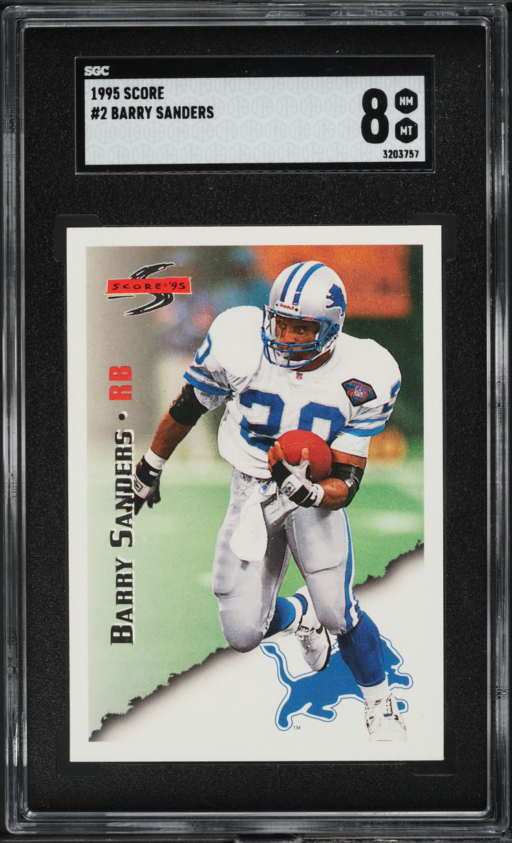 1995 Score Barry Sanders #2 SGC 8 NM-MT