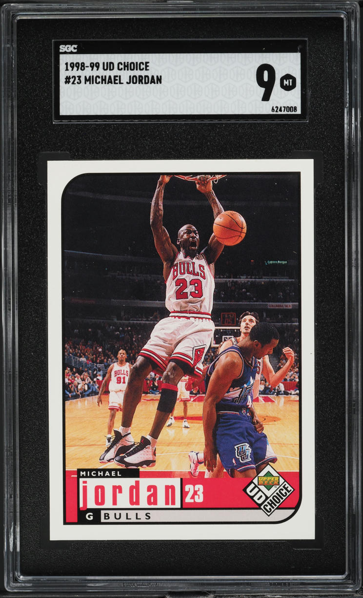 1998 Upper Deck Choice Michael Jordan #23 SGC 9 MINT