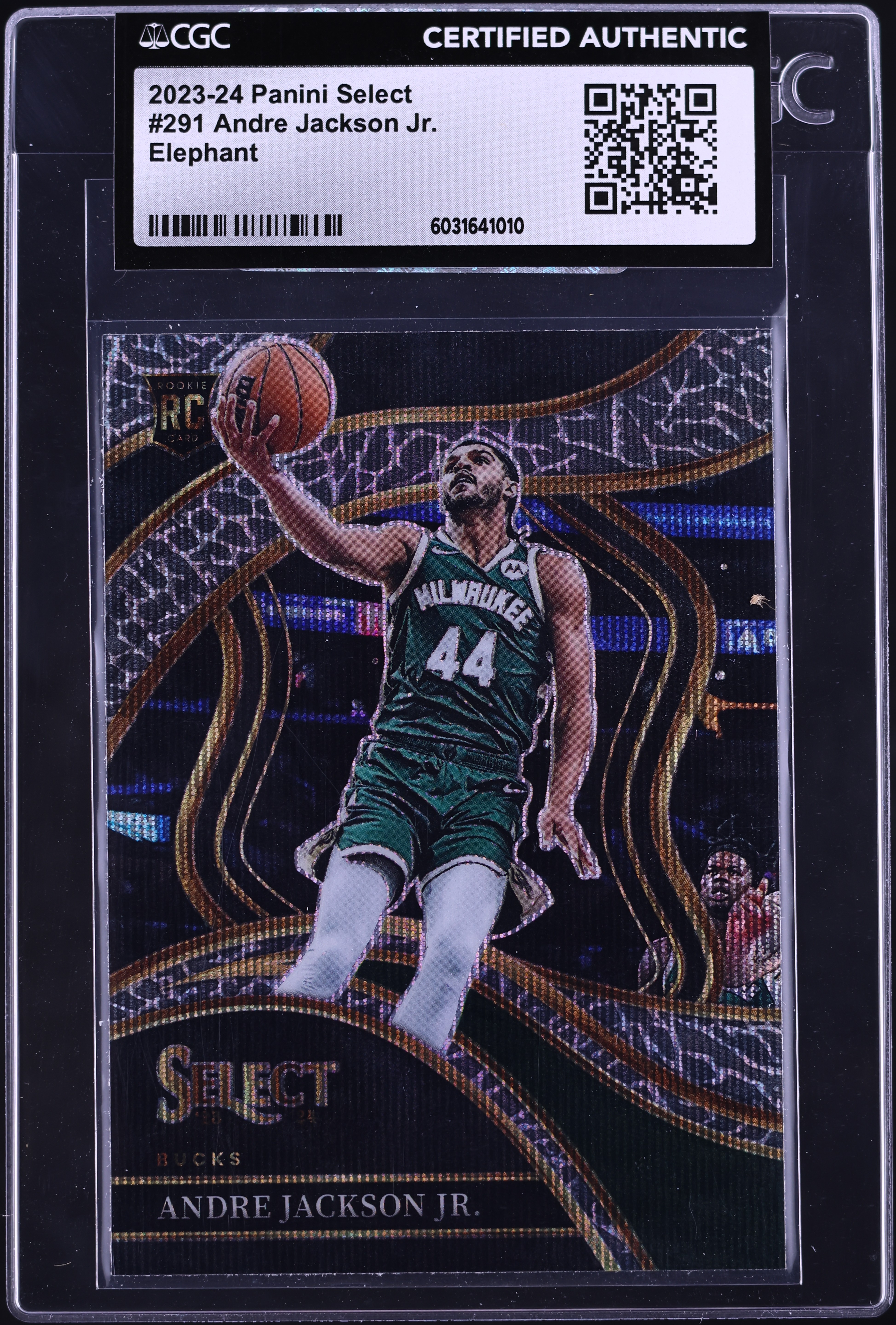 2023 Select Courtside Elephant Andre Jackson Jr. ROOKIE #291 CGC
