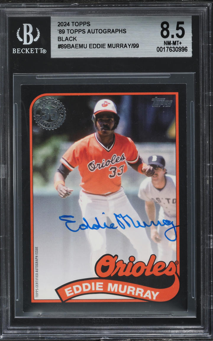 2024 Topps '89 Black Eddie Murray AUTO /99 #89BA-EMU BGS 8.5 NM