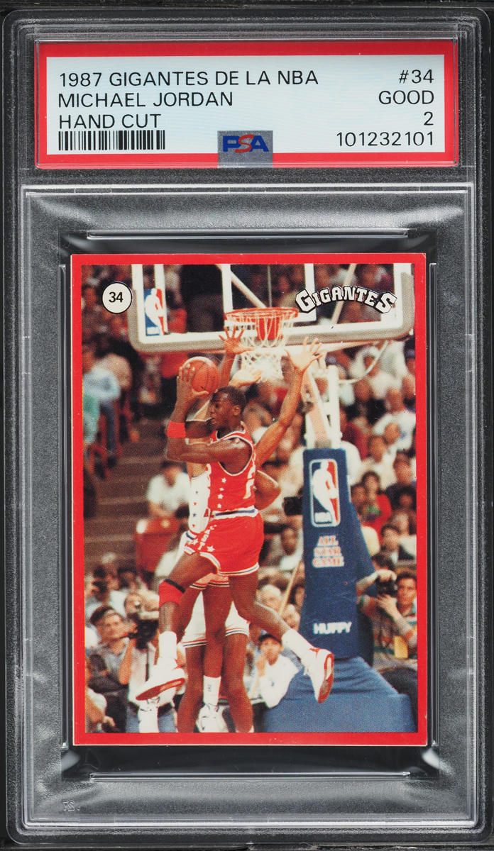 1987 Gigantes De La NBA Michael Jordan #34 PSA 2 GD