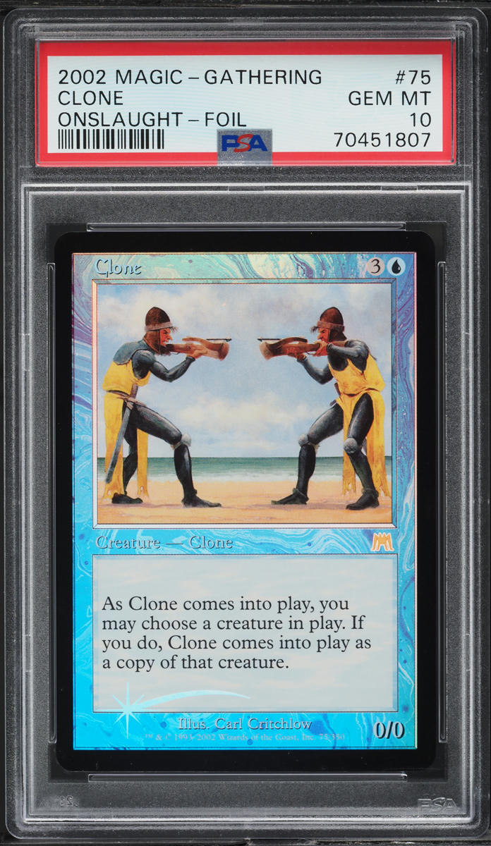 2002 Magic The Gathering MTG Onslaught Foil Clone #75 PSA 10 GEM