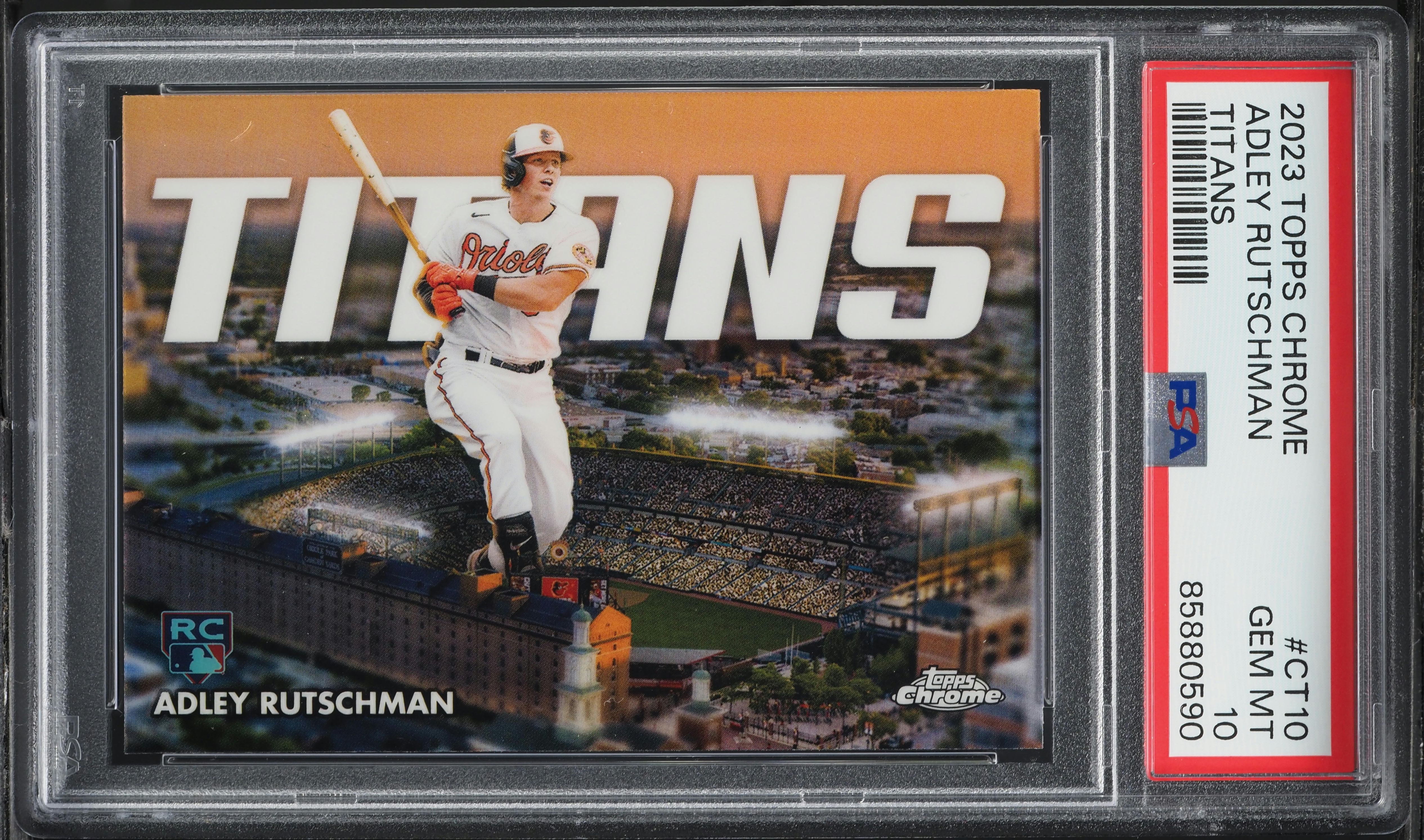 ADLEY RUTSCHMAN 2023 Bowman Chrome Sapphire Edition SP-Yellow /50