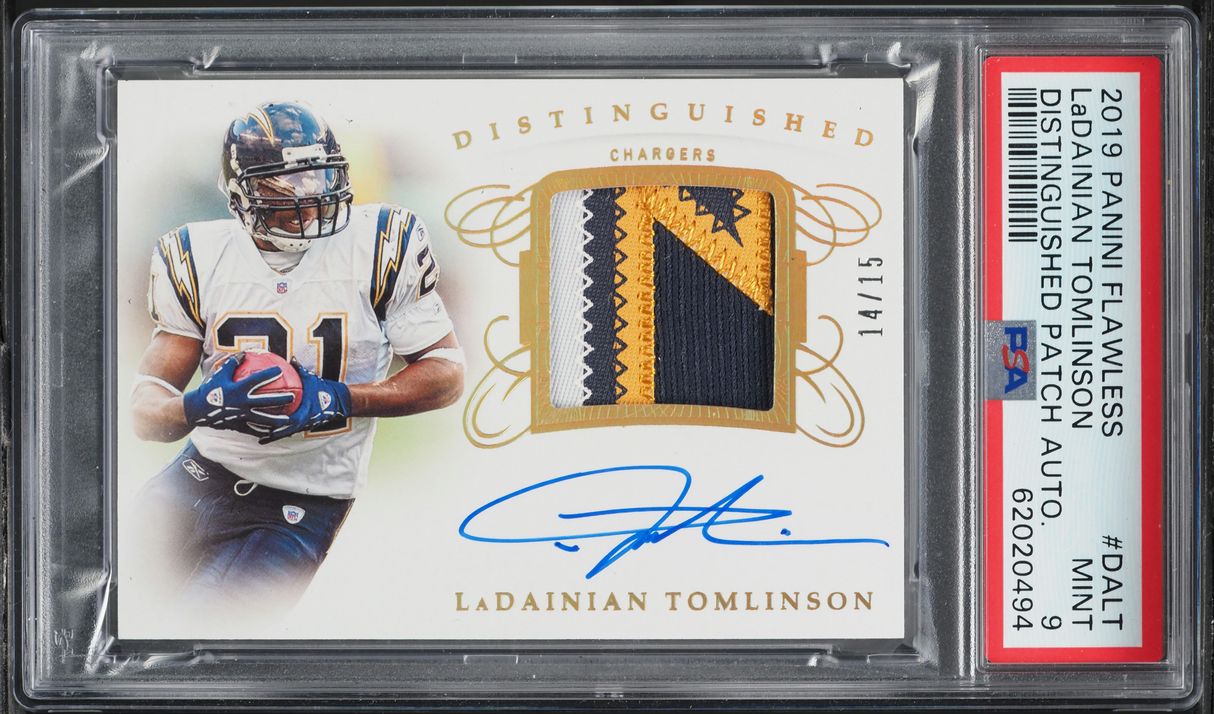 2019 Panini Flawless Distinguished Ladainian Tomlinson PATCH AUTO