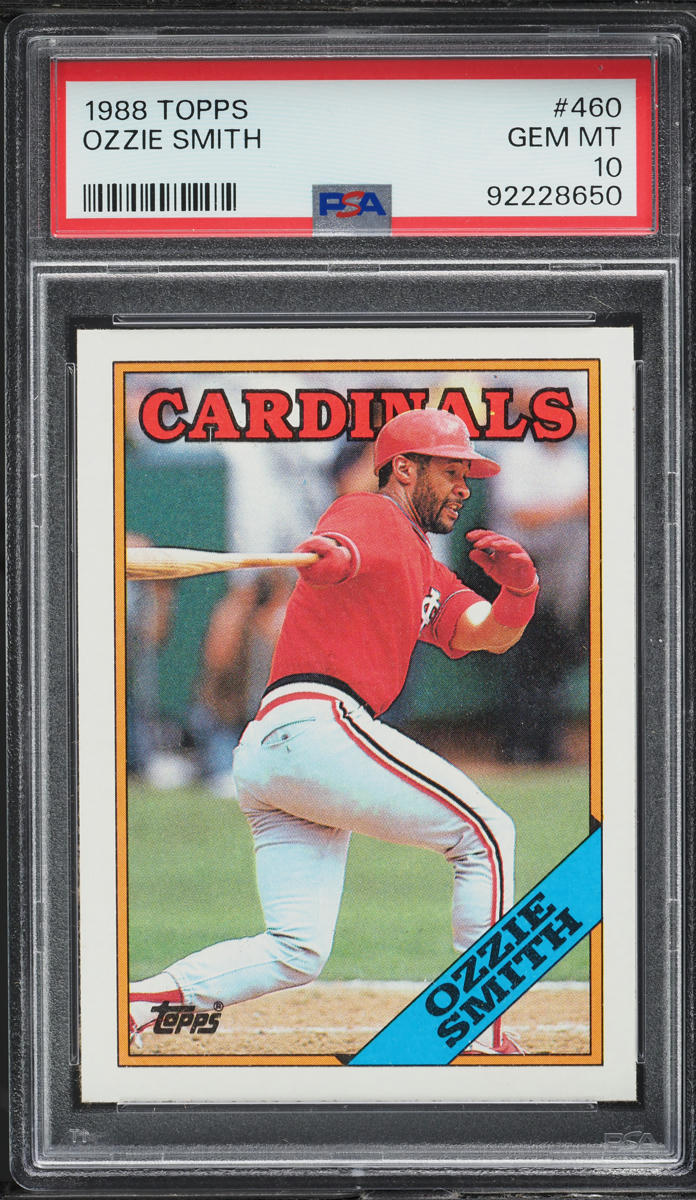 1988 Topps Ozzie Smith #460 PSA 10 GEM MINT