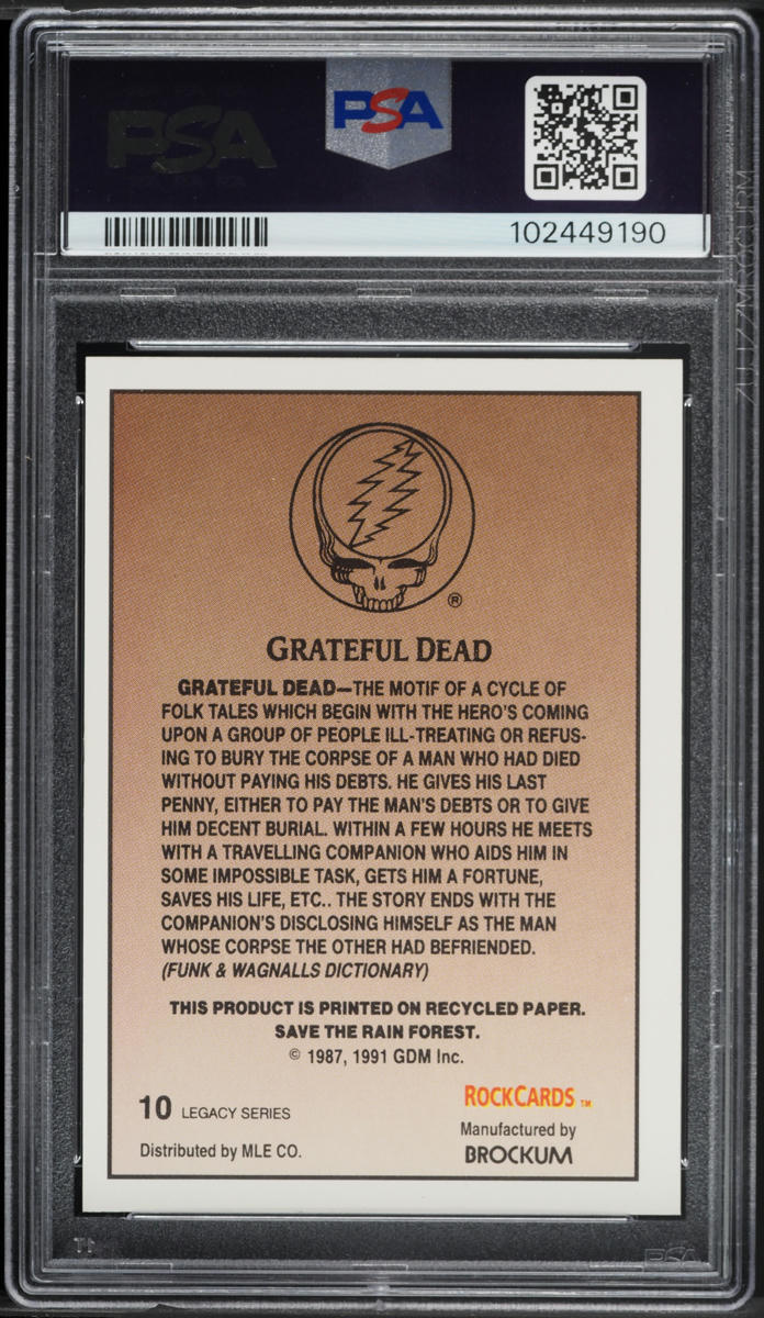 1991 Brockum Rockcards Grateful Dead Legacy Series Grateful Dead