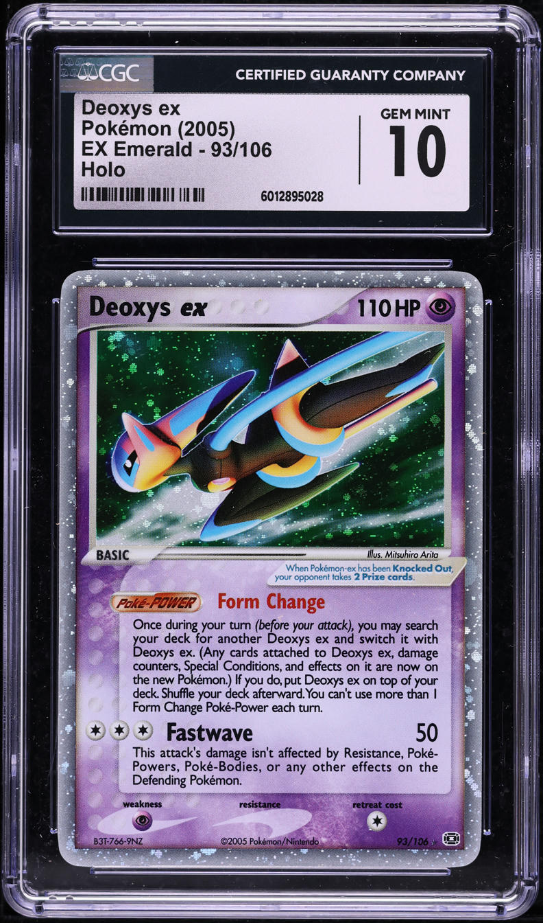 2005 Pokemon EX Emerald Holo Deoxys ex #93 CGC 10 GEM MINT