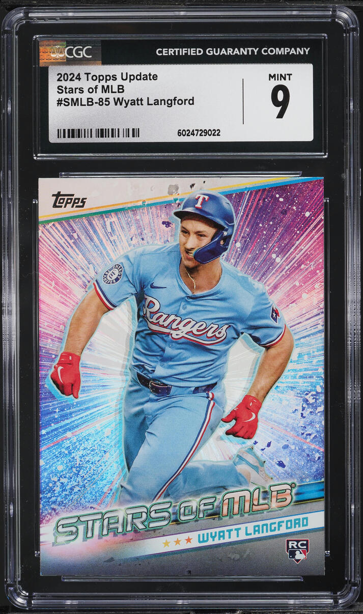 2024 Topps Update Stars Of MLB Wyatt Langford ROOKIE #SMLB-85 CGC 9 MINT