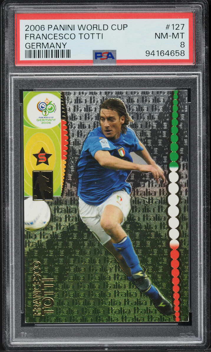 2006 Panini World Cup Germany Francesco Totti #127 PSA 8 NM-MT on