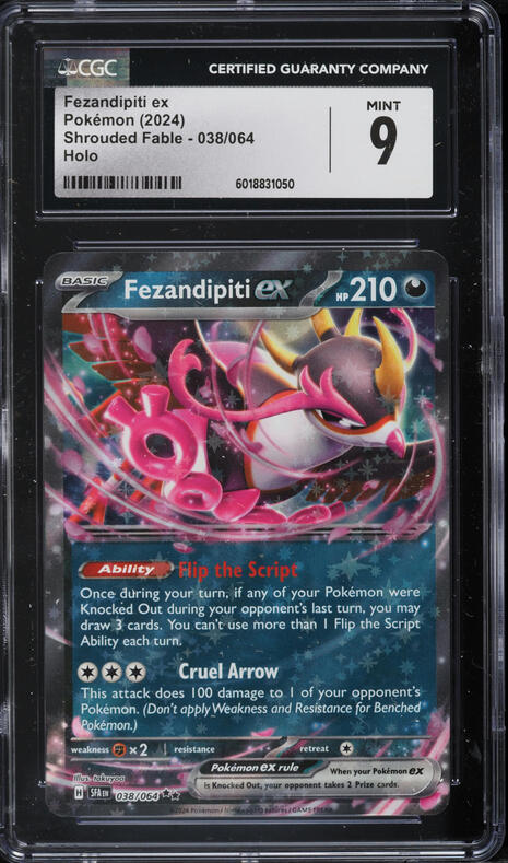 Pokemon Shrouded Fable Double Rare Fezandipiti ex #38 Pokemon Shrouded Fable Double Rare Fezandipiti ex #38