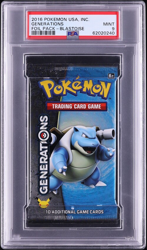pokemon xy generations booster pack 2016 Pokemon XY Generations Booster Pack Blastoise Art PSA 9 MINT on  Fanatics Collect