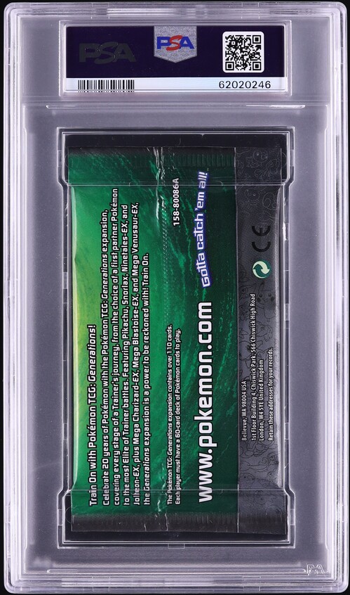 2016 Pokemon XY Generations Booster Pack Venusaur Art PSA 10 GEM