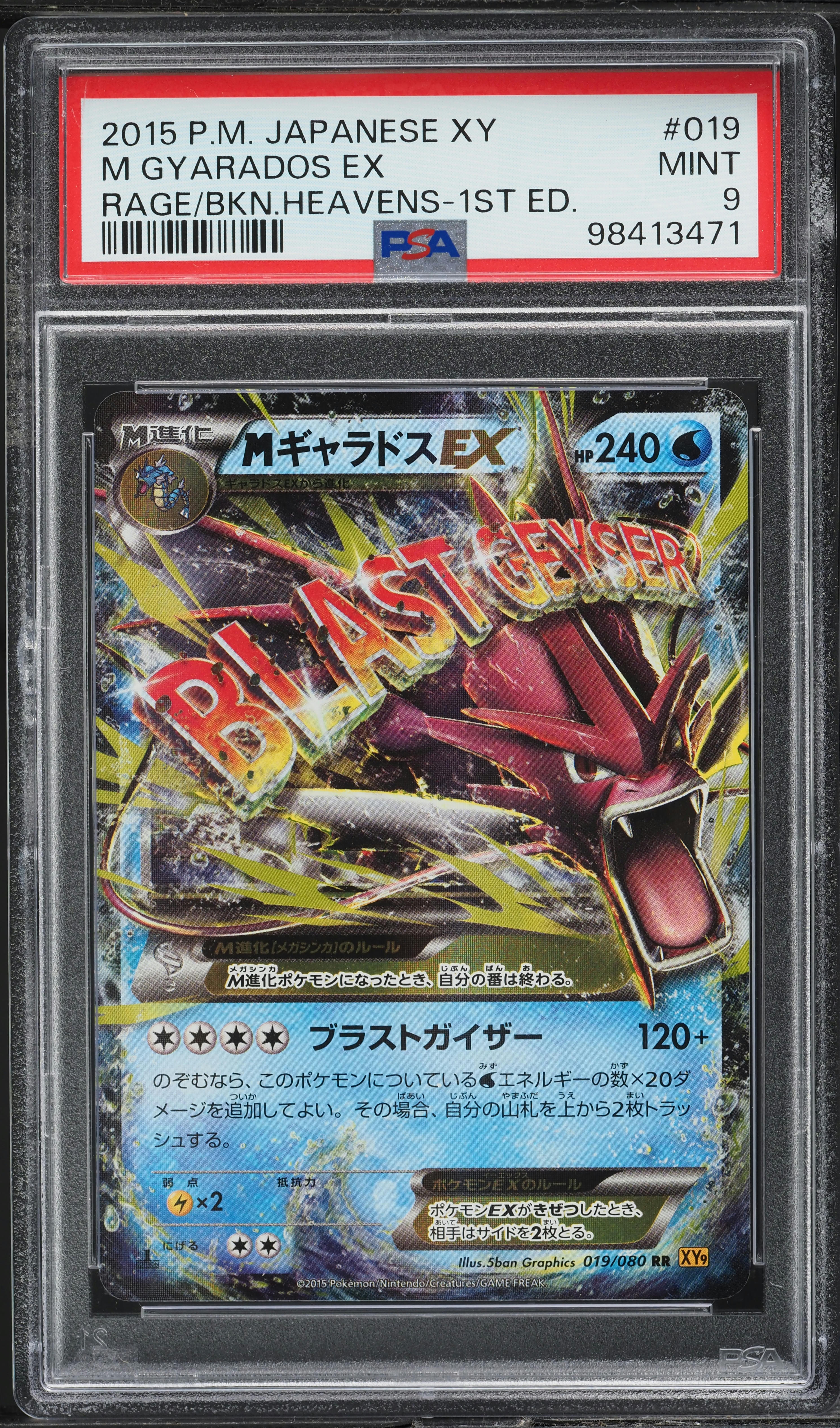 はかたま 2015 Pokemon Japanese XY Rage Of Broken Heavens 1st Ed M Gyarados