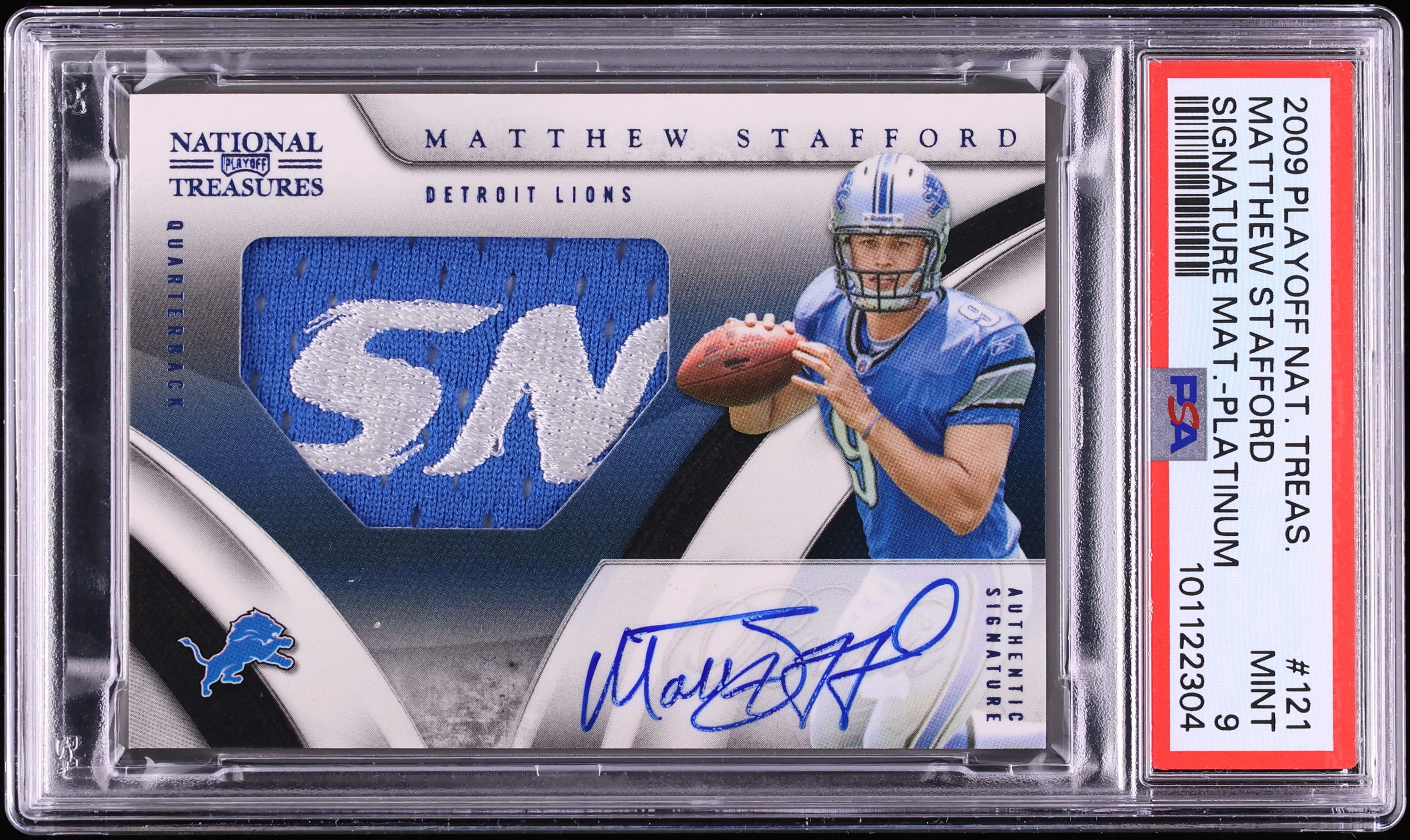 0 Matthew Stafford Press Pass Rookie | NFL Card Class Auto PSA8