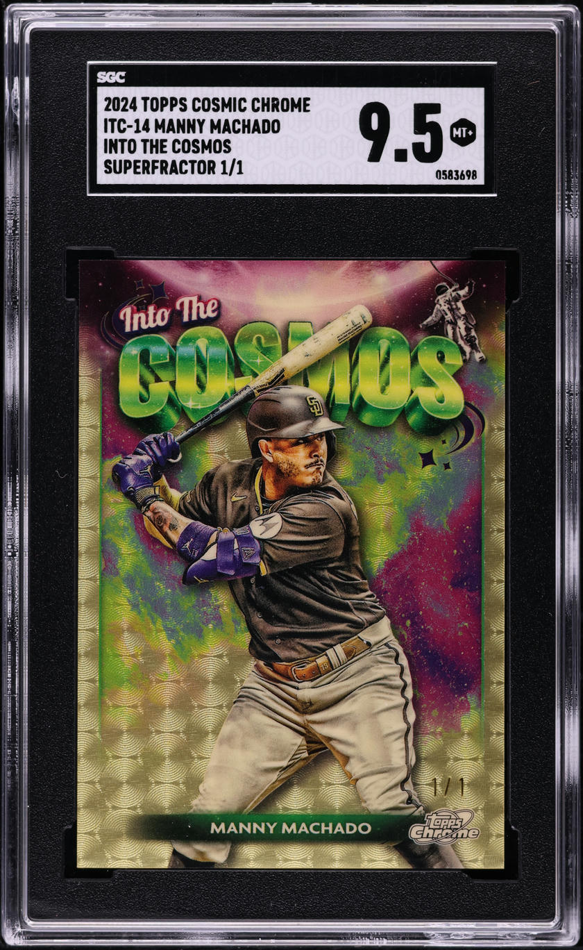 2024 Topps Cosmic Chrome Into The Cosmos Superfractor Manny Machado 1/1 SGC 9.5