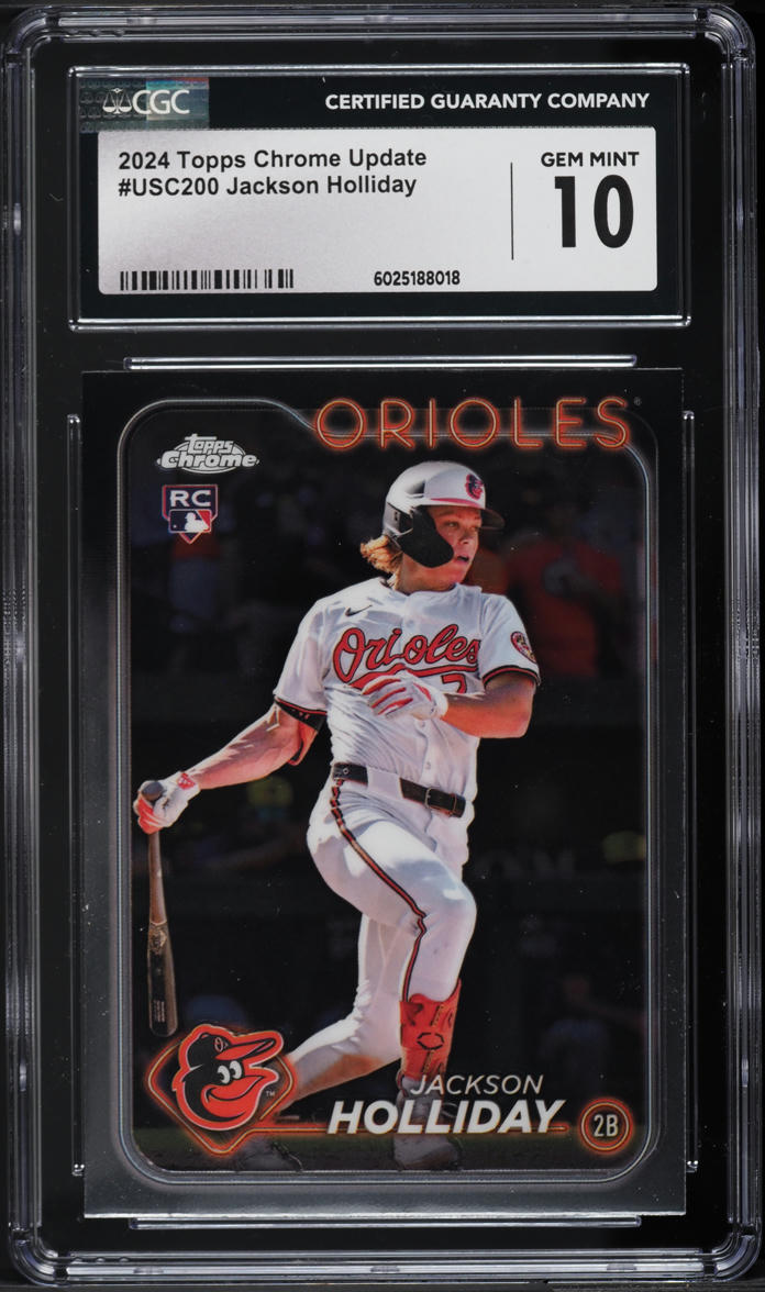 2024 Topps Chrome Update Jackson Holliday ROOKIE #USC200 CGC 10 GEM MINT