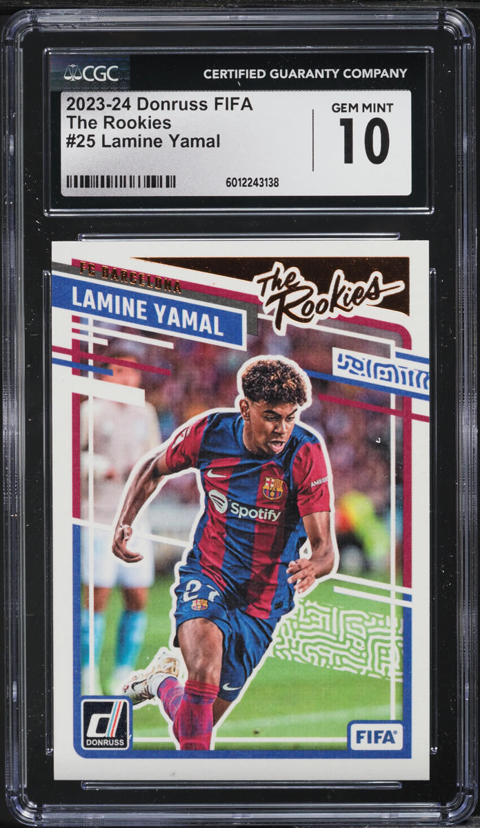 2023 Donruss the Rookies Lamine Yamal ROOKIE #25 CGC 10 GEM MINT