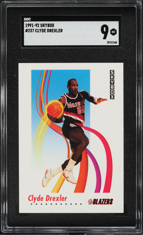 1991 Skybox Clyde Drexler #237 SGC 9 MINT on Fanatics Collect