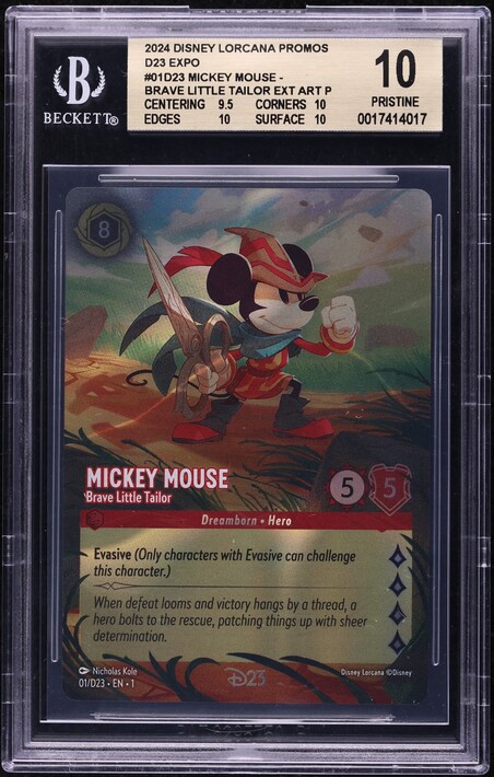 2024 Disney Lorcana D23 Expo Promo Mickey Mouse #07 PSA 10 GEM