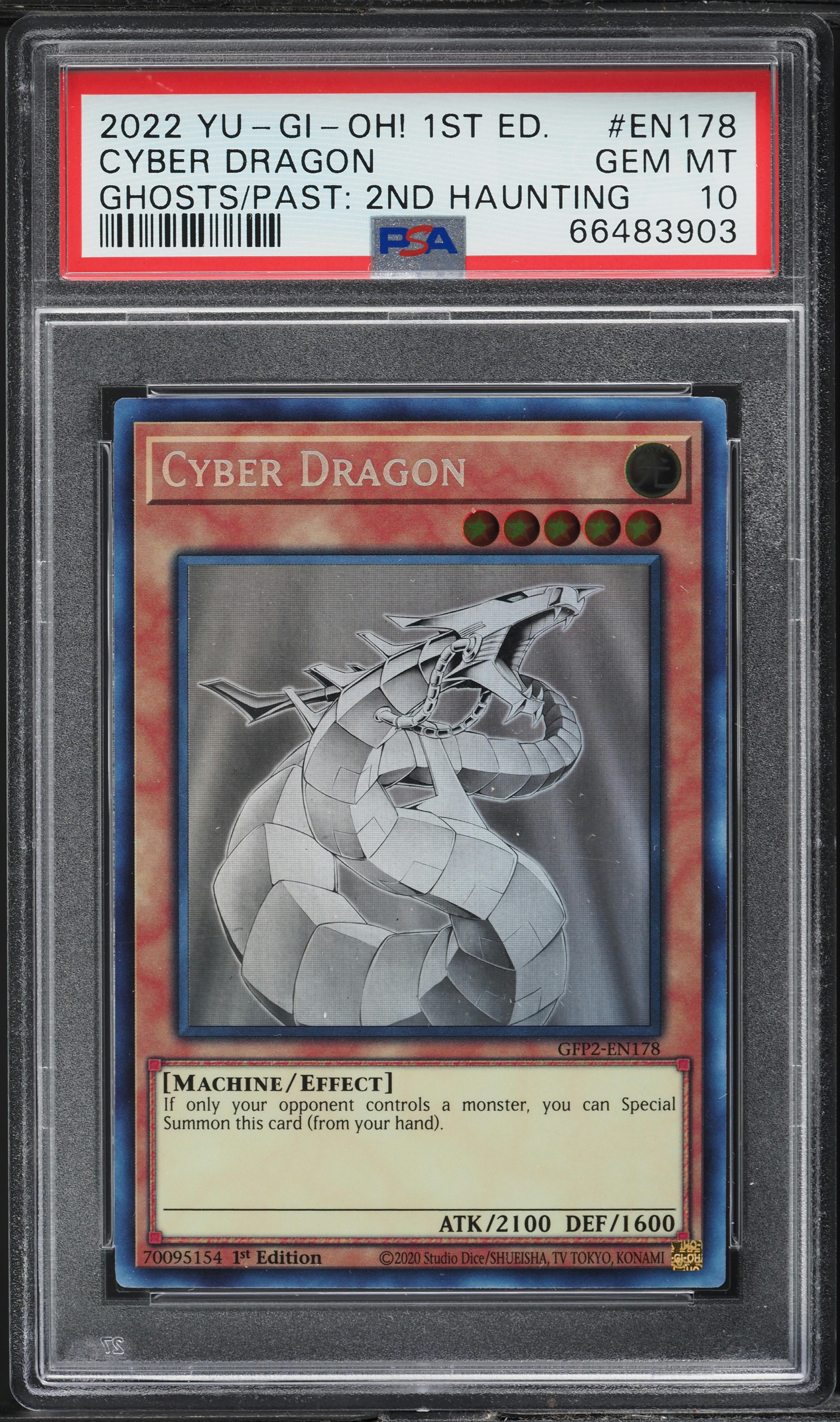 2022 Yu-Gi-Oh! Ghosts From Past 2nd 1st Edition Cyber Dragon #GFP2