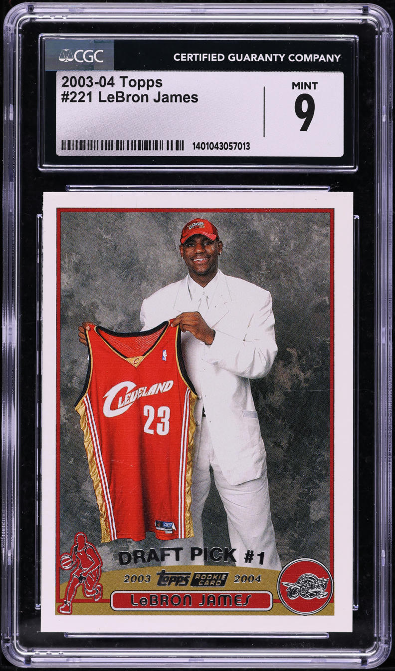 2003 Topps LeBron James #221 CGC 9 MINT