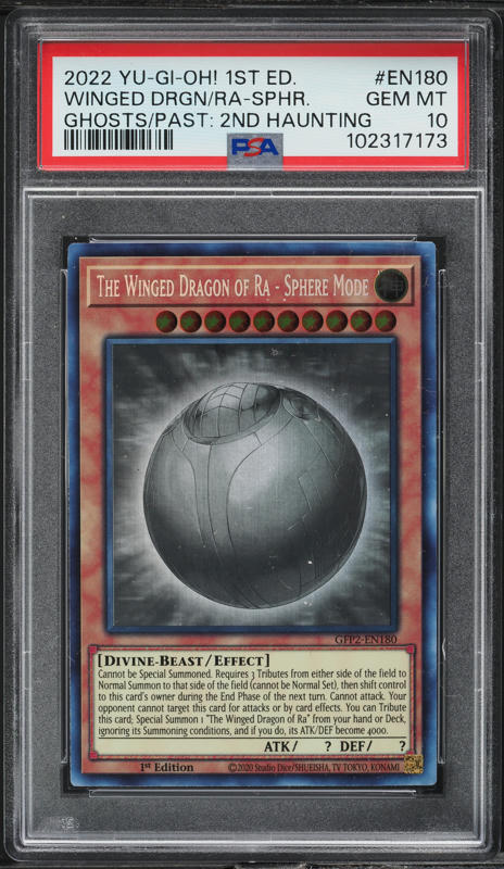 2022 Yu-Gi-Oh! GFP2 1st Ed Winged Dragon Of Ra Sphere Mode #GFP2-EN180 PSA  10 on Fanatics Collect