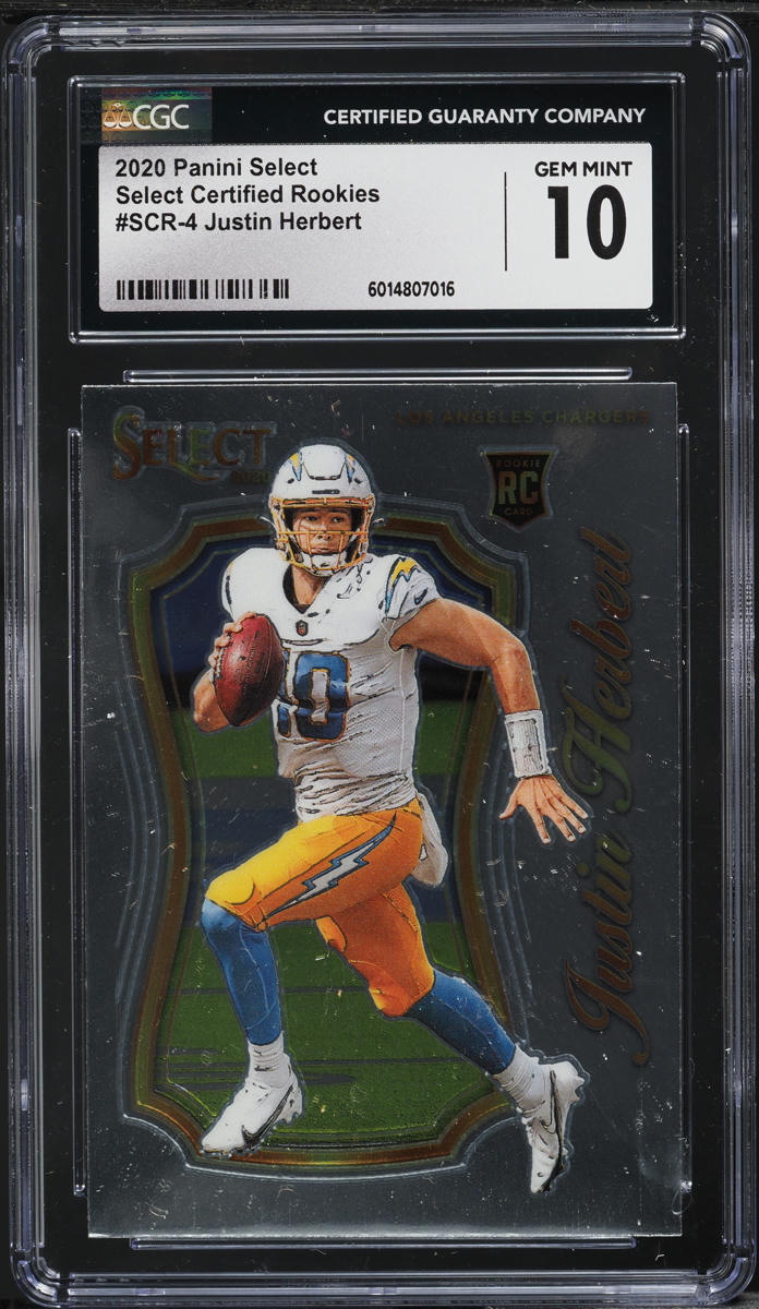 2020 Select Certified Rookies Justin Herbert ROOKIE #SCR-4 CGC 10 GEM MINT